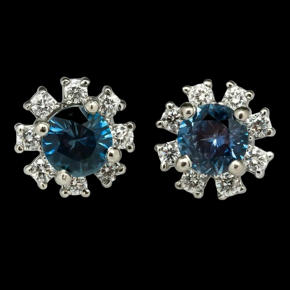 Blue Zircon Studs UW-ER-ST-ZR-BL